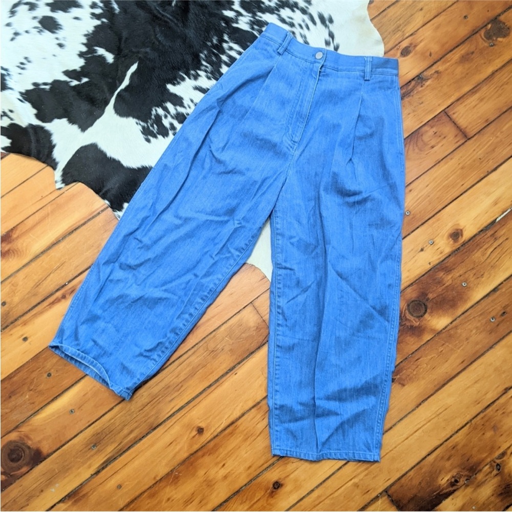 cos high waisted ballon style cropped jean pants